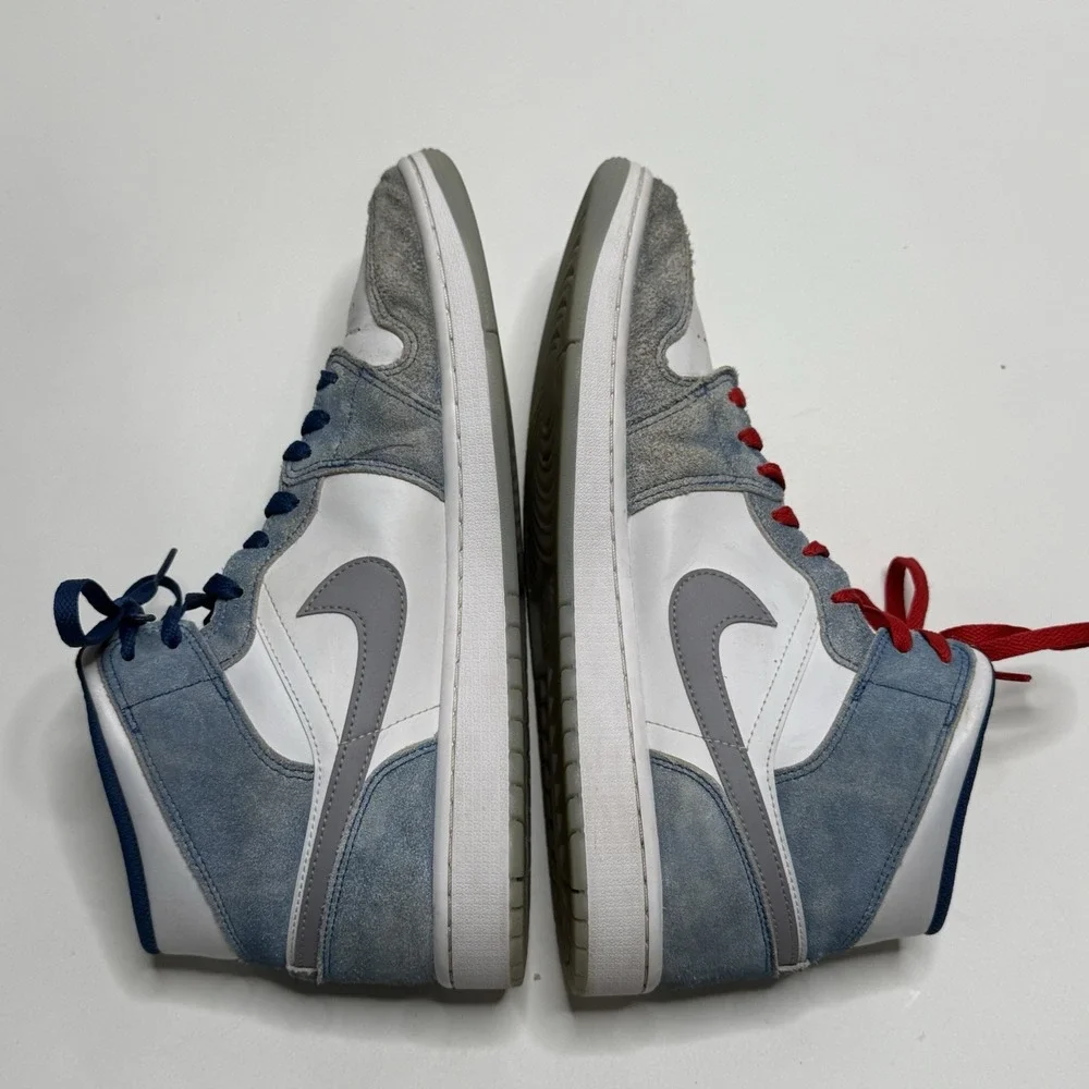 Nike Air Jordan 1 Mid SE Size 12.5 French Blue/Fire Red-White DN3706-401 Sneaker